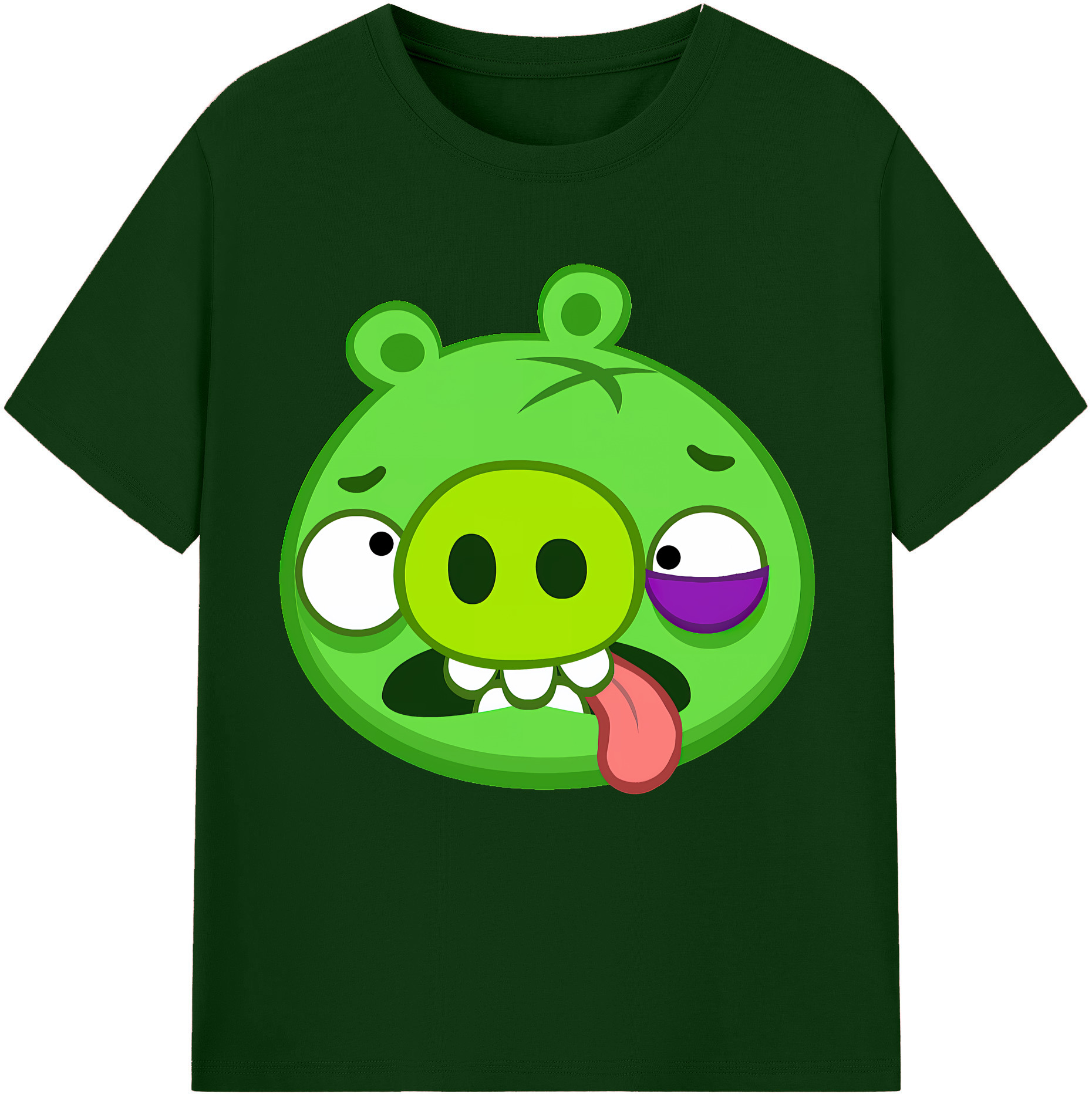 （画像用） Angry Birds アングリーバード 綿100％半袖Tシャツ（フロントプリント）